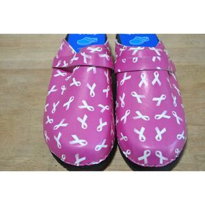 Cape Clogs Pink Breast Cancer mule clogs size 42 US 11
